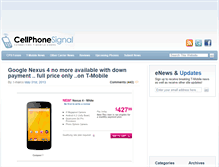 Tablet Screenshot of cellphonesignal.com